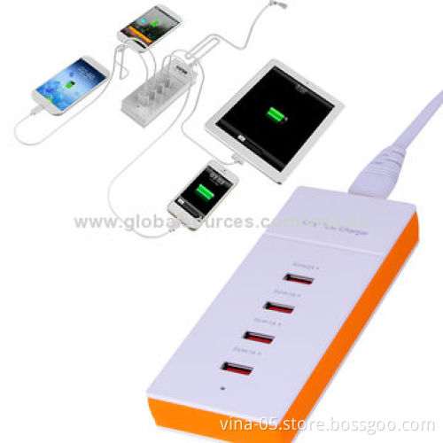 Fastest Speed USB Power Strip for Smartphone, 100 - 240V, 50/60Hz Input Range